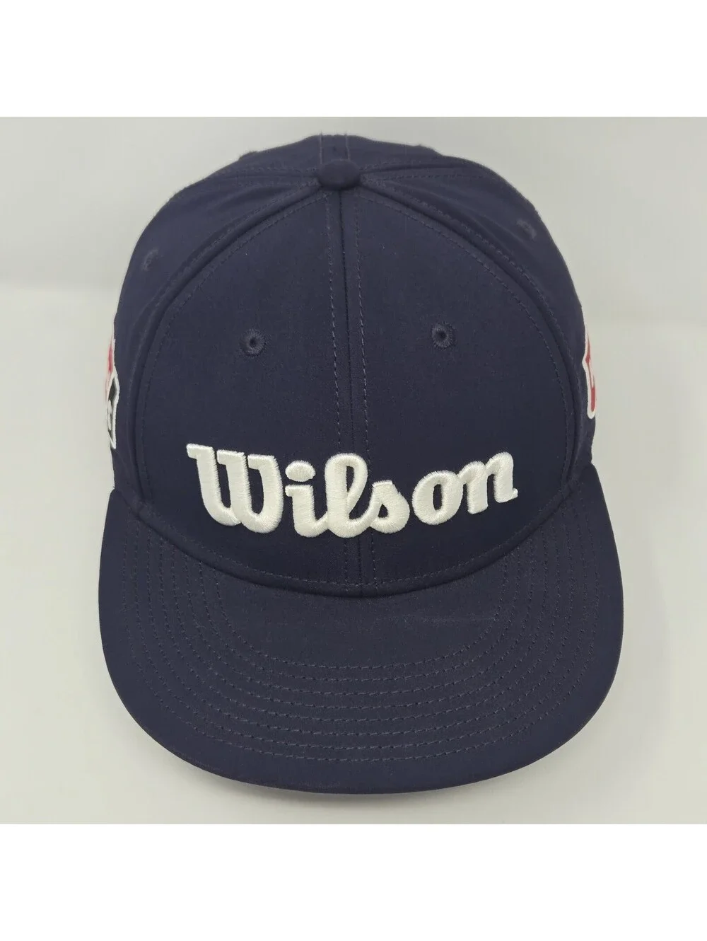 Wilson Staff Golf Hat Cap Navy Blue Adjustable Hook & Loop Performance